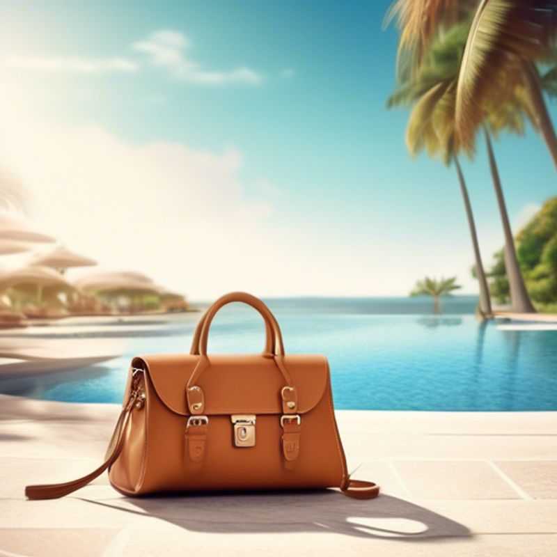 A stylish designer handbag or travel satchel, ready for adventure.