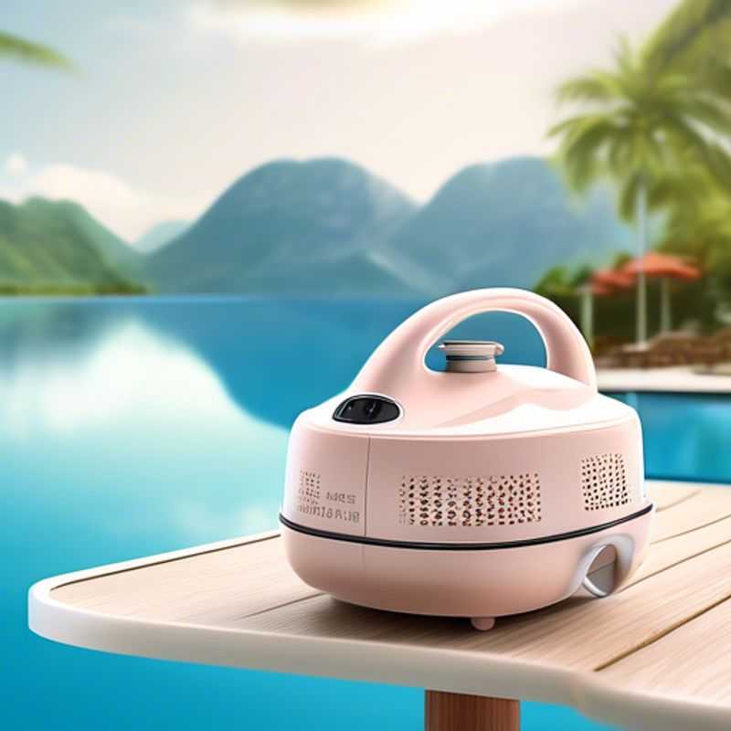 A sleek, modern portable steamer effortlessly removes wrinkles from luxury clothing.