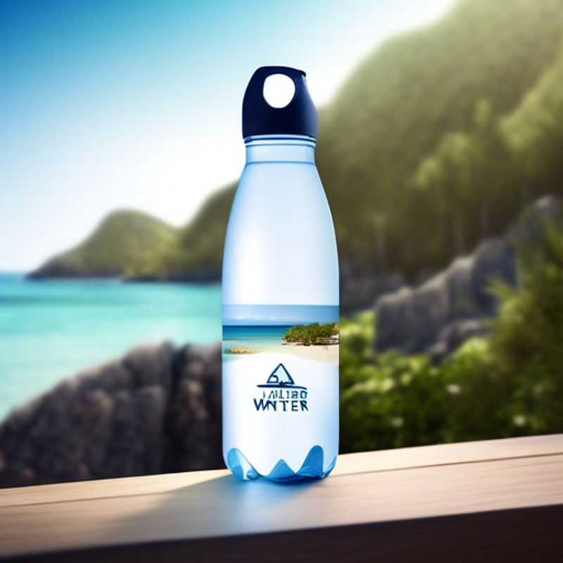 A sleek, premium reusable water bottle, ready to hydrate you in style.