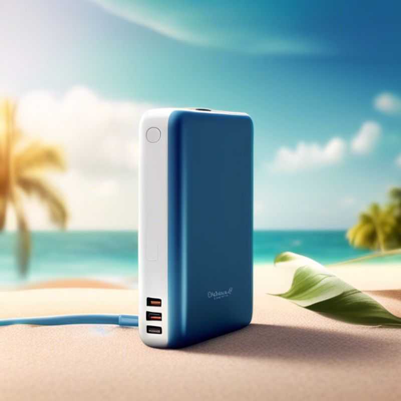 A sleek, modern power bank ready to charge your devices on the go.