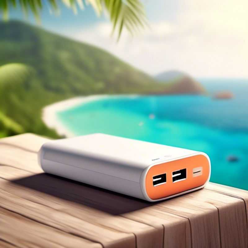 A sleek and portable power bank, ready to keep your devices charged on the go.