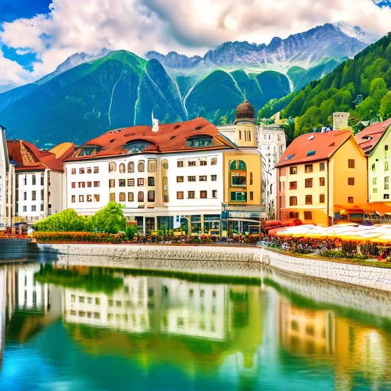 The Luxury Foodie duo, amidst the snow-capped peaks of the Austrian Alps, taking a picturesque break in Innsbruck, Austria.