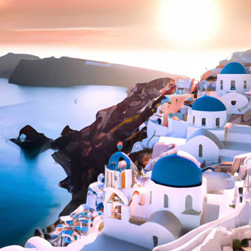 <h1>Santorini Splendor&#58; Top 8 Luxury Experiences for the Solo Traveler—Oia Sunset&#44; Fira to Oia Hike&#44; Akrotiri&#44; Red Beach&#44; Wine Tasting&#44; Volcano&#44; Sailing&#44; Helicopter Tour</h1> A solitary traveler basking in the radiant glow of Santorini, Greece, during a 4-day spring sojourn, marveling at the island's iconic whitewashed buildings and breathtaking caldera views.