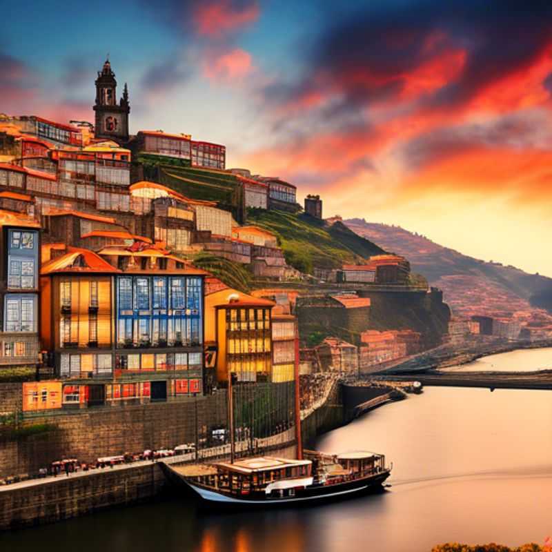 <h1>Top 3 Luxury Experiences for Solo Travelers in Porto&#44; Portugal&#58; Explore the Ribeira District&#44; Indulge in Private Wine Tastings&#44; and Discover the Palacio da Bolsa</h1> A luxury solo traveler savoring the stunning winter scenery of Porto, Portugal, with its iconic colorful buildings and the Douro River in the background during a 5-day journey.