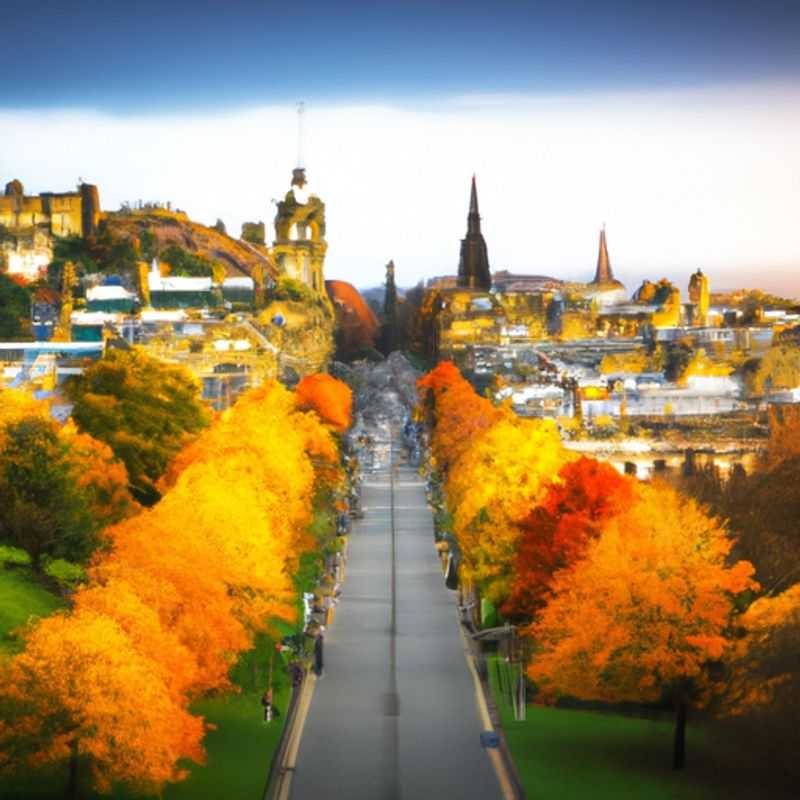 Three couples embarking on an enchanting adventure in Edinburgh, Scotland, during the vibrant autumn season. Majestic Edinburgh Castle stands proudly in the backdrop, a testament to the city's rich history and captivating charm.