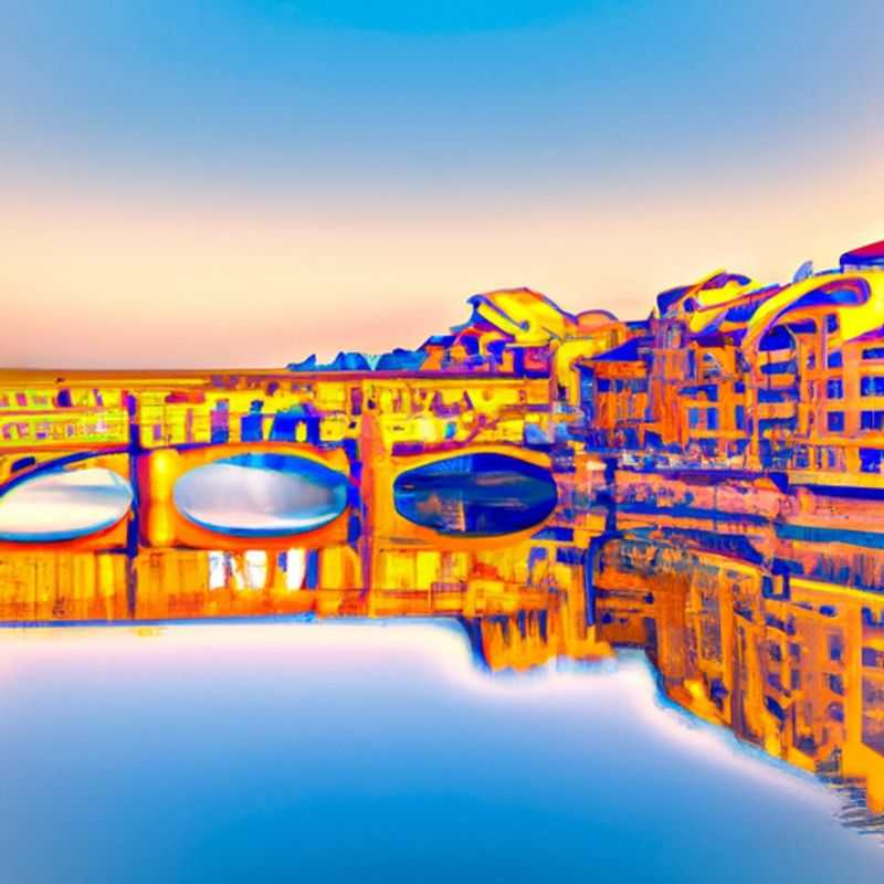 <h1>Florence's Finest&#58; Uffizi Gallery&#44; Ponte Vecchio&#44; Florence Cathedral</h1> A solo traveler basking in the sun-drenched splendor of Florence, Italy, during a blissful weeklong summer sojourn, ready to immerse herself in the city's vibrant culture and artistic treasures.