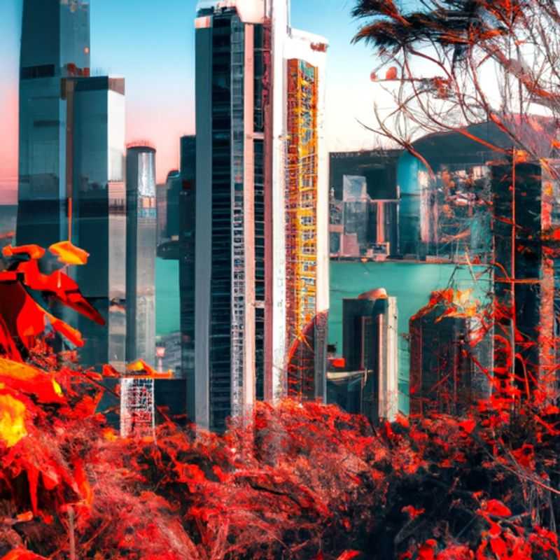 The glittering skyline of Hong Kong, a vibrant mosaic of towering skyscrapers and neon lights, as captured by the discerning eyes of two luxury social media travelers during their two-week autumn adventure.