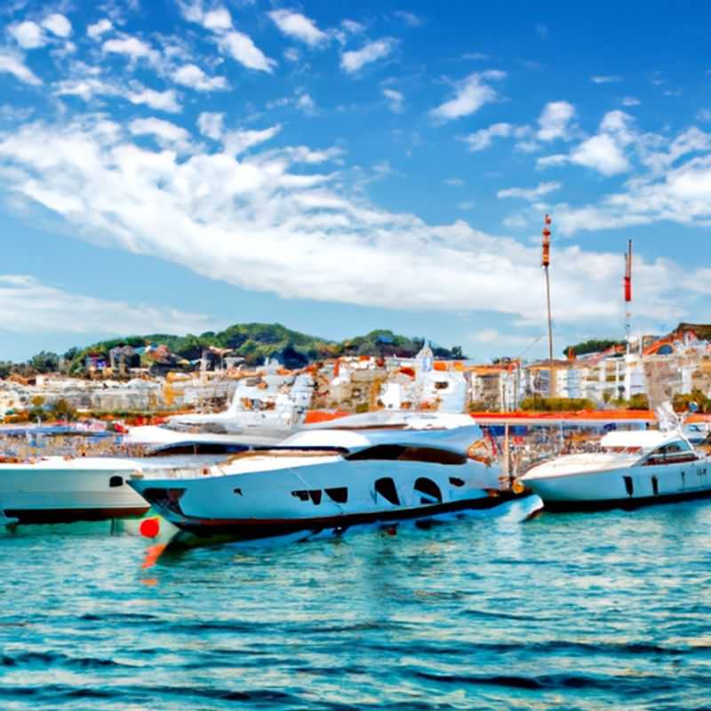 <h1>Luxury Winter Escape in Cannes&#58; Private Yacht Tour&#44; Palais des Festivals&#44; La Croisette Shopping&#44; Lérins Islands</h1> Two couples strolling along the sun-kissed Promenade de la Croisette in Cannes, France, during their weeklong winter getaway, basking in the coastal charm and vibrant atmosphere of this glamorous destination.