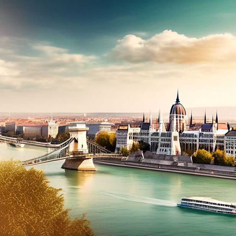 <h1>8 Luxurious Experiences for Couples in Budapest&#58; Buda Castle&#44; Széchenyi Thermal Baths&#44; Private Danube Cruise&#44; Michelin&#45;Star Dining&#44; Hungarian Opera&#44; Parliament Tour&#44; Wine Tasting in Buda Hills&#44; and Hot Air Balloon Ride</h1> Two couples exploring the vibrant streets of Budapest, Hungary, basking in the summer sun, with the stunning Danube River and historic architecture as their backdrop during their two-week luxury getaway.