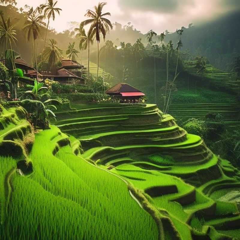 <h1>Luxury in Bali&#58; Top 8 Must&#45;Visit Attractions for Couples &#45; Tegalalang Rice Terraces&#44; Uluwatu Temple at Sunset&#44; 5&#45;Star Spa Treatments&#44; Vibrant Ubud Art Scene&#44; Private Gili Islands Boat Tour&#44; Sekumpul Waterfalls Hike&#44; Gourmet Beachfront Dining&#44; and Balinese Cooking Class</h1> Two couples, The Luxury Social Media Travelers, basking in the golden sun on a pristine Bali beach, surrounded by lush greenery and vibrant culture during their 5-day summer getaway.