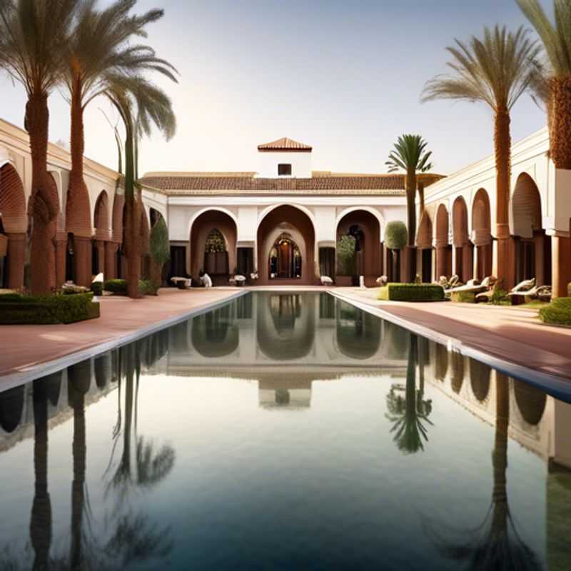 <h1>Top 5 Luxury Experiences for Romantic Travelers in Marrakech&#58; La Mamounia Hotel&#44; Majorelle Garden&#44; Gastro MK&#44; Koutoubia Mosque&#44; and Royal Mansour Spa</h1> A couple immersed in the vibrant colors and intricate patterns of Marrakech, Morocco, as they explore the bustling souks and serene gardens during their 5-day spring getaway, embodying the essence of luxury romance.