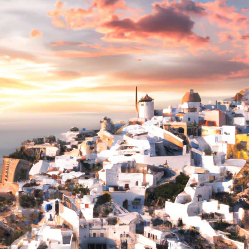 Helicopter Heaven&#58; Witness Santorini's Enchanting Essence from the Azure Skies