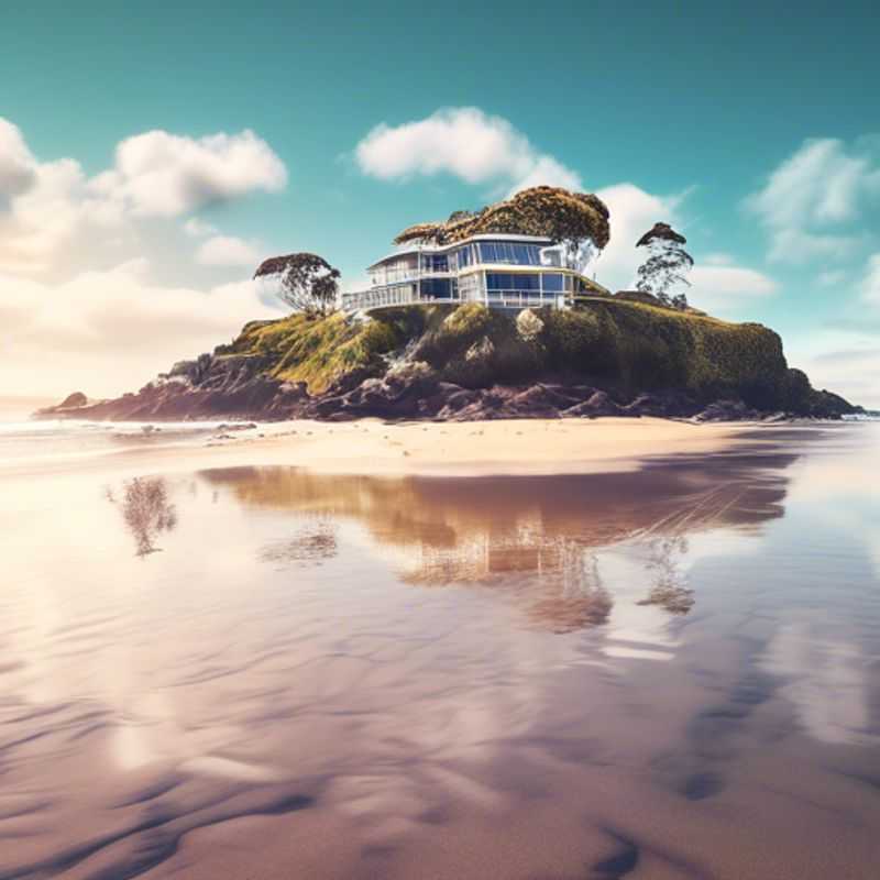 Three couples basking in the sun on the stunning beaches of Byron Bay, Australia, surrounded by vibrant spring blooms, as they embrace their luxurious three-week adventure.