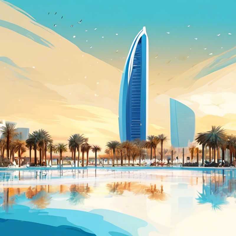 A luxurious family adventure in Abu Dhabi, United Arab Emirates, showcasing stunning desert landscapes and vibrant cultural experiences during their enchanting two-week winter getaway.