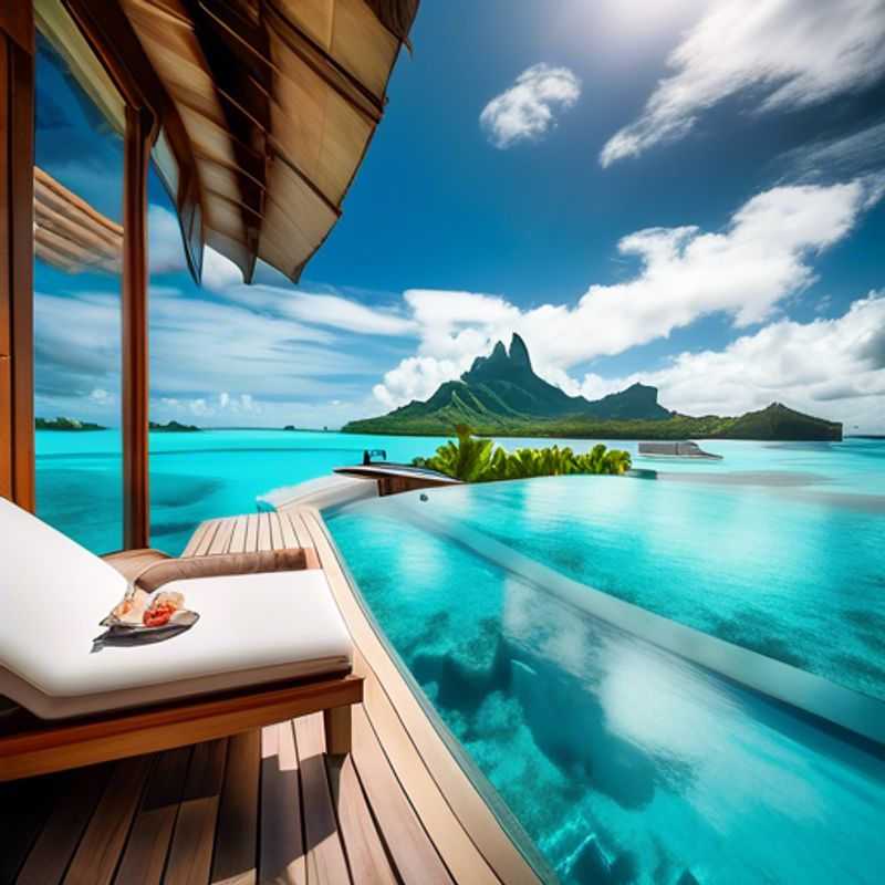 <h1>Luxury Wellness Traveler's Guide&#58; Top 5 Must&#45;Do Activities in Bora Bora&#44; French Polynesia</h1> A serene view of a luxurious overwater bungalow in Bora Bora, French Polynesia, surrounded by turquoise waters and lush greenery, capturing the essence of tranquility for a solo luxury wellness traveler on a rejuvenating 5-day spring retreat.