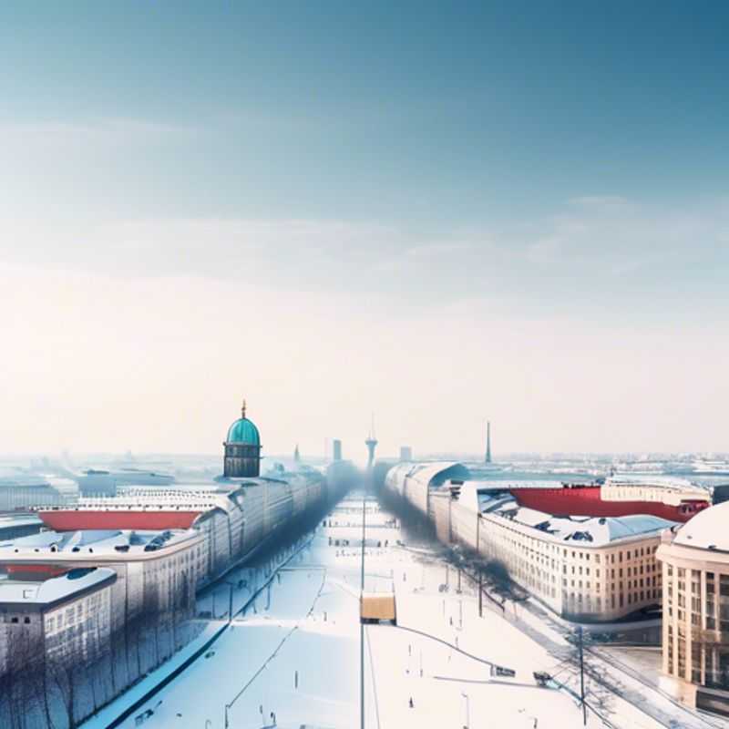 Two couples savoring a gourmet meal at a chic restaurant in Berlin, Germany, surrounded by winter decor, as they embark on a week-long culinary adventure exploring the city's vibrant food scene.