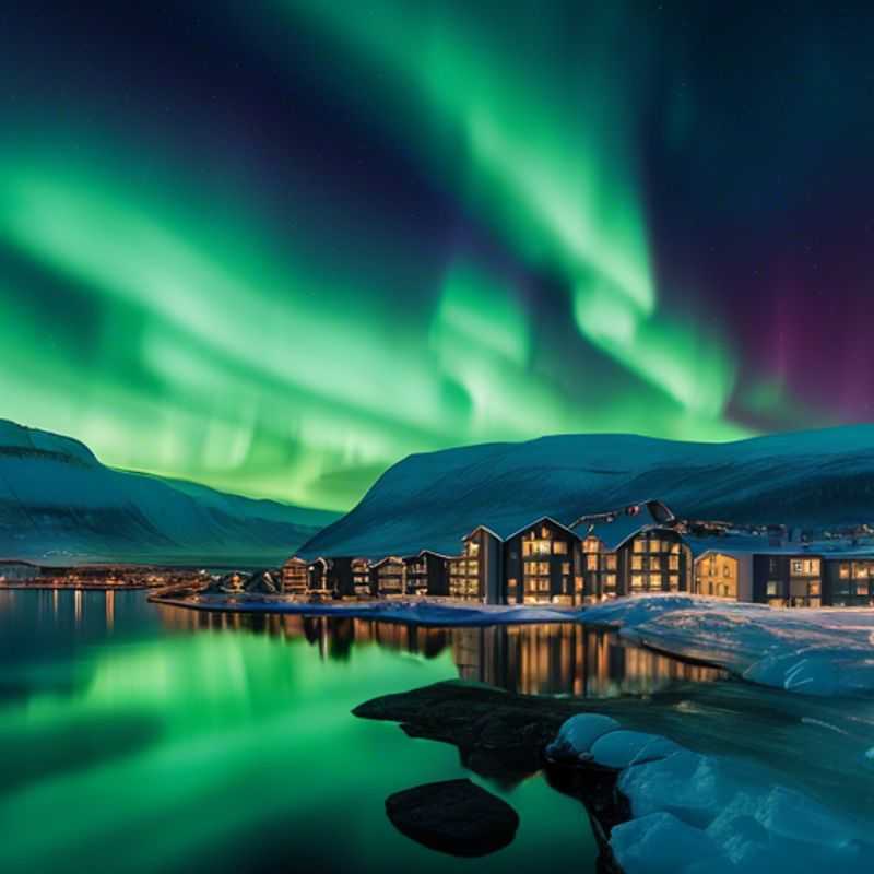 <h1>Tromsø's Coolcation&#58; 5 Luxury Experiences for Discerning Travelers</h1> Three couples, The Luxury Business Travelers, stand awestruck beneath the Northern Lights in Tromsø, Norway, a breathtaking display of nature's artistry during their 3-day coolcation.