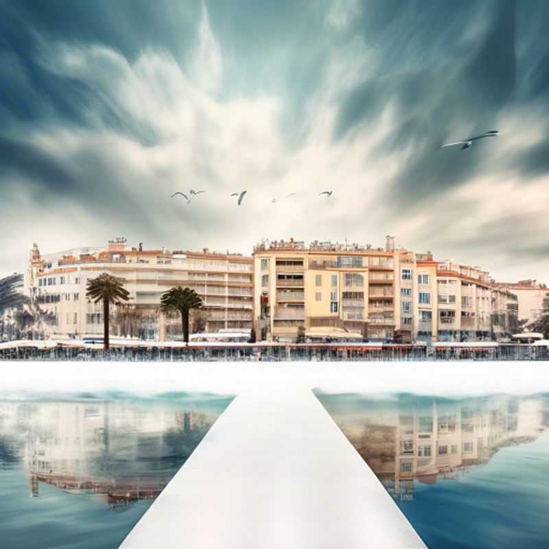 Three well-heeled couples, the epitome of the Luxury Group Traveler, strolling along the sun-kissed Croisette in Cannes, France, during their 3-day winter sojourn, taking in the glamour and allure of this iconic Riviera destination.