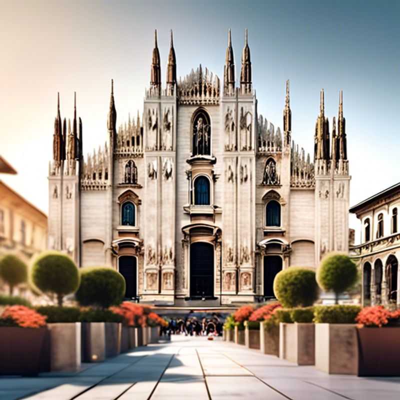 <h1>Luxury Couple's Getaway&#58; Top 8 Must&#45;Visit Attractions in Milan&#44; Italy</h1> A stylish couple exploring the vibrant streets of Milan, Italy, surrounded by blooming flowers and elegant architecture during their luxurious 4-day spring getaway.