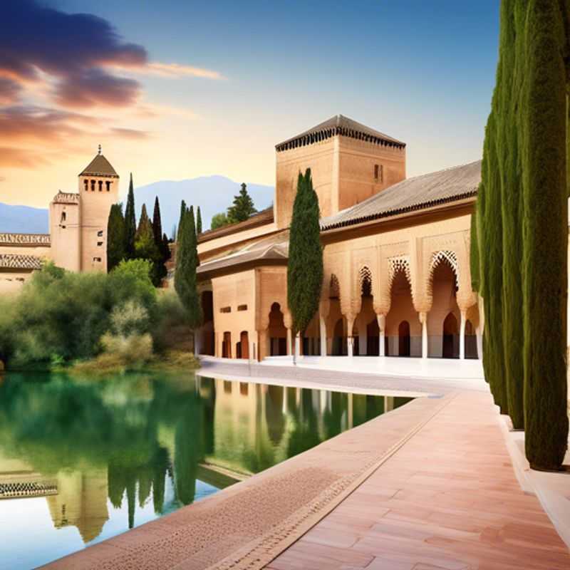 <h1>Top 8 Luxury Experiences for Families in Granada&#58; Alhambra Palace&#44; Albaicín&#44; Flamenco&#44; Hot Air Balloon Rides&#44; Local Cuisine&#44; Mirador de San Nicolás&#44; Capilla Real&#44; and Hammam Al Andalus</h1> A family with children exploring the vibrant streets of Granada, Spain, surrounded by blooming spring flowers and stunning Moorish architecture during their 3-week luxury adventure.