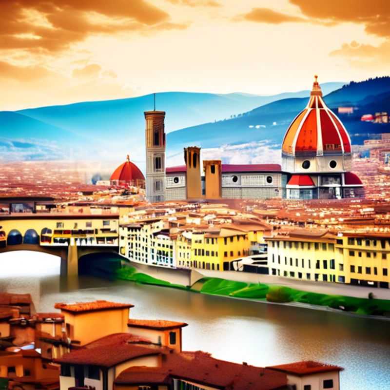 Two couples immersed in the enchanting winter charm of Florence, Italy, savoring exquisite cuisine and art while basking in the romantic ambiance of this historic city during their three-week luxury getaway.