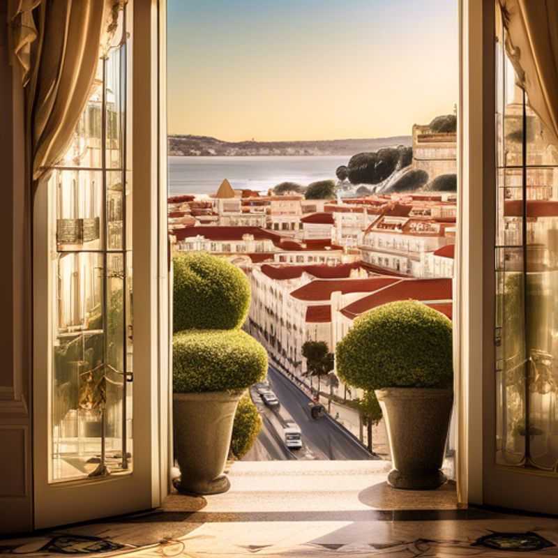 <h1>Luxury Escapes in Lisbon&#58; Top 8 Experiences for Couples at Four Seasons Hotel Ritz&#44; Jeronimos Monastery&#44; Avenida da Liberdade&#44; Belcanto&#44; Tagus River Yacht Tour&#44; Calouste Gulbenkian Museum&#44; Quinta da Marinha Golf&#44; and Banyan Tree Spa Estoril</h1> Two couples exploring the vibrant streets of Lisbon, Portugal, adorned with autumn leaves, as they embark on a week-long adventure filled with luxury and social media moments.