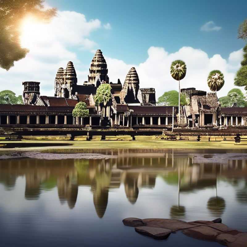 Awakening the Mysteries&#58; Sunrise Serenity at Angkor Wat in Spring