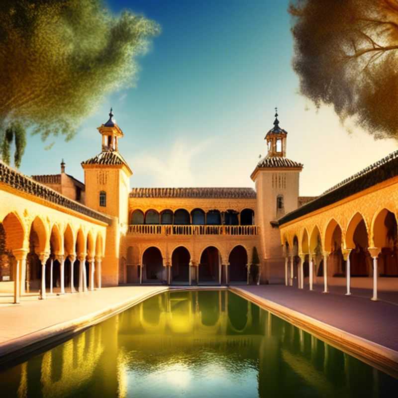 <h1>Top 8 Luxury Experiences for Eco&#45;Tourists in Seville&#44; Spain&#58; From the Alcázar to Córdoba</h1> Two couples exploring the vibrant streets of Seville, Spain, surrounded by stunning Moorish architecture and lush greenery, as they embark on a two-week luxury eco-tour during the winter season.