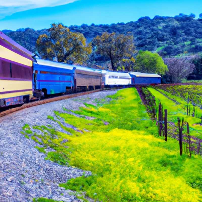 <h1>Napa Valley Luxury&#58; Wine Train&#44; Hot Air Balloon Ride&#44; The French Laundry</h1> Three couples reveling in the sun-drenched splendor of Napa Valley, USA, surrounded by rolling hills adorned with lush vineyards, a testament to the region's world-renowned winemaking heritage, during their idyllic 2-week spring sojourn.