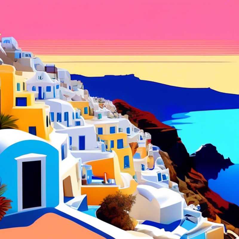 A solo traveler, The Luxury Social Media Traveler, marvels at the stunning sunset over the iconic white-washed buildings of Santorini, Greece, during a serene winter week of exploration and relaxation.