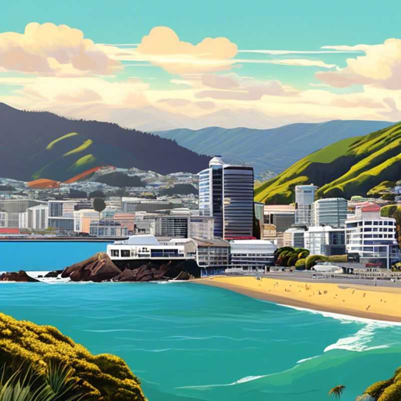 Three couples savoring a sun-soaked day at Wellington's vibrant waterfront, surrounded by stunning harbor views and lush hills, during their luxurious 5-day summer staycation in New Zealand.