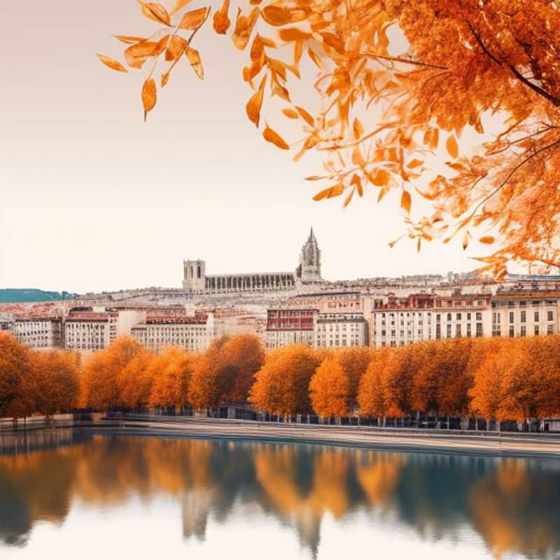 Three couples savoring the vibrant autumn colors of Lyon, France, as they explore its charming streets and indulge in exquisite local cuisine during their week-long luxury getaway.