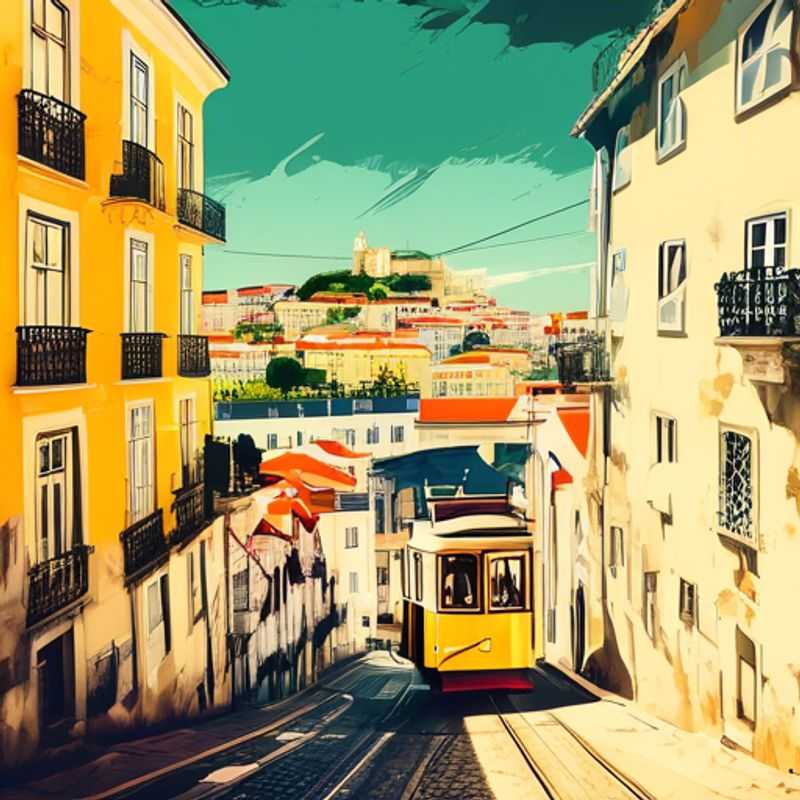 Two couples savoring the vibrant summer atmosphere of Lisbon, Portugal, as they explore stunning architecture and indulge in local cuisine during their luxurious 3-day getaway.