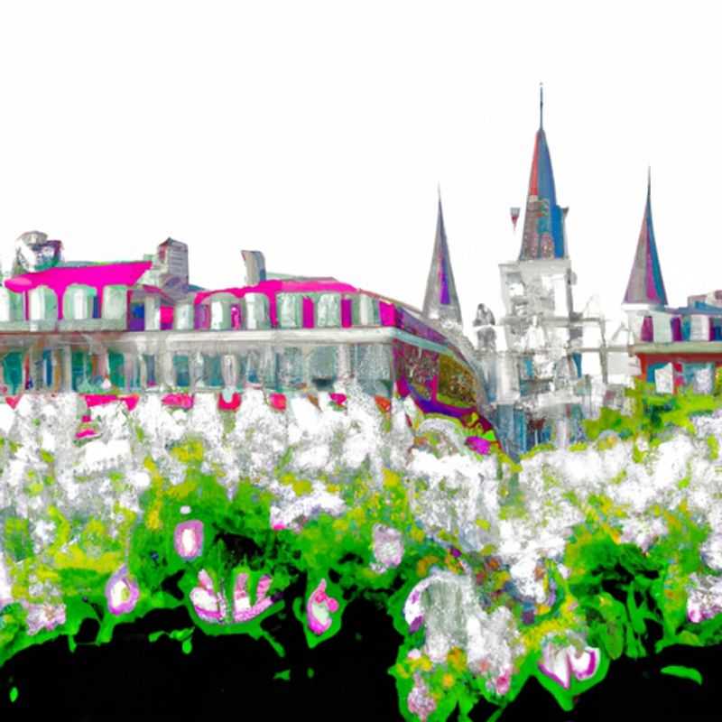 A couple strolls hand&#45;in&#45;hand through the vibrant streets of New Orleans, adorned with blooming flowers and the lively spirit of spring, during their whirlwind 24&#45;hour adventure in the heart of the city.